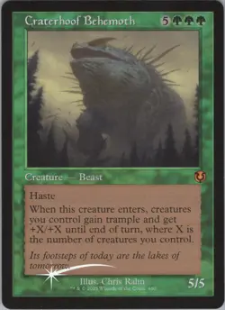 (Foil) MTG Craterhoof Behemoth (Retro Frame) M Innistrad Remastered 480 NM - Image 1