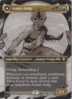 MTG Normal Avatar Aang (Borderless) M Avatar: The Last Airbender 308 NM - Image 1