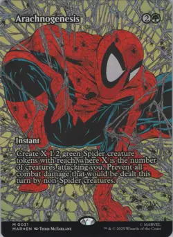 MTG (FOIL) Arachnogenesis (Borderless) M Marvel Universe Eternal-Legal 31 NM - Image 1
