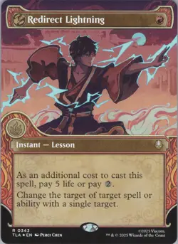 MTG Foil Redirect Lightning (Showcase) R Avatar: The Last Airbender 343 NM - Image 1