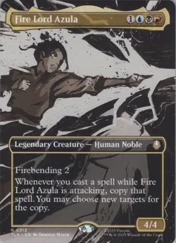 MTG Normal Fire Lord Azula (0313) (Borderless) R Avatar: The Last Airbender 313 - Image 1