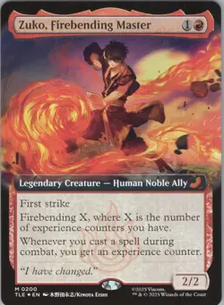 MTG Foil Zuko, Firebending Master (Extended Art) M Avatar: The Last Airbender: E - Image 1