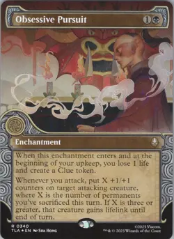 MTG Foil Obsessive Pursuit (Showcase) R Avatar: The Last Airbender 340 NM - Image 1