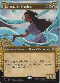 MTG Normal Katara, the Fearless (Showcase) R Avatar: The Last Airbender 350 NM - Image 1