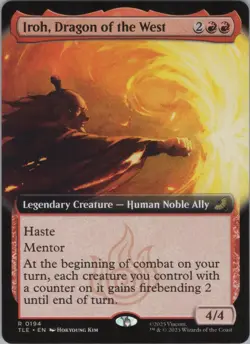MTG Normal Iroh, Dragon of the West (Extended Art) R Avatar: The Last Airbender: - Image 1