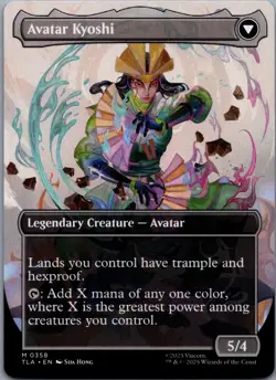 MTG Normal The Legend of Kyoshi (Borderless) M Avatar: The Last Airbender 358 NM - Image 2