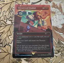 MTG Sonic Secret Lair Unexpected Windfall 2092 Chasing Adventure Foil AUC - Image 1