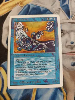Air Elemental MTG Unlimited Uncommon Blue Creature Heavily Played x1 GG2 - Image 1