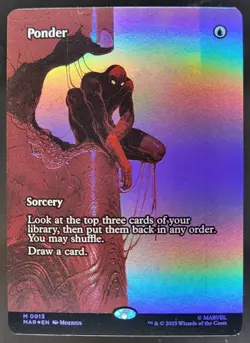 2025 Magic: The Gathering Marvel Universe Eternal-Legal Ponder #0013 Rare SM3 - Image 1