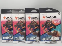 Magic The Gathering Foundations Jumpstart Pack Lot of 4 - Image 1
