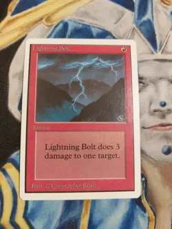 Lightning Bolt MTG Unlimited Common Red Instant Near-Mint x1 GG27 - Image 2
