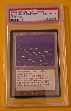 Blue Mana Battery Magic: Legends PSA 8 1994 - Image 1