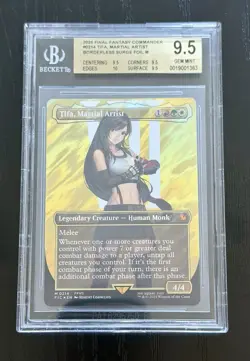 BGS 9.5 Gem Mint Tifa, Martial Artist 214 Surge Foil Final Fantasy MTG - Image 1