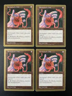 MTG- Nevinyrral's Disk x4 - 1998 Seattle World Championship Deck - Image 1
