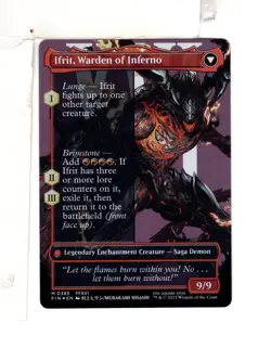 MTG SkeenAB Clive Ifrit's Dominant (0385) BORDERLESS FOIL from FIN. NM. - Image 2