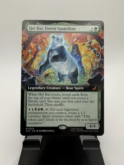 Mtg Avatar Hei Bai, Forest Guardian Extended Art Non Foil NM - Image 1