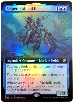 MTG Emperor Mihail II *EXTENDED ART FOIL* Commander: Dominaria United 073 NM - Image 1