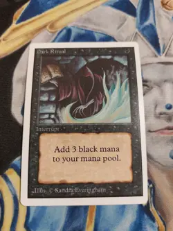 Dark Ritual MTG Unlimited Common Black Instant Slightly Played x1 GG39 - Image 1