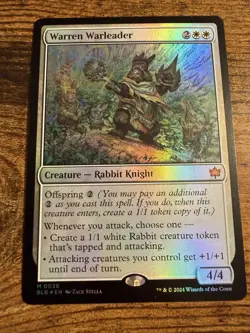 MTG Magic The Gathering Warren Warleader FOIL Very tough pull! - Image 1