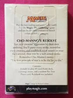 Magic The Gathering 10TH EDITION CHO-MANNO'S RESOLVE New Sealed Theme Deck MTG - Image 2