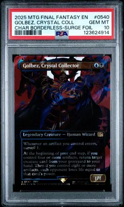 4914 Golbez Crystal Collector 2025 MTG Final Fantasy #0540 Surge Foil PSA 10 - Image 1