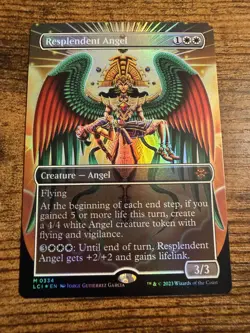 MTG Magic The Gathering Resplendent Angel Showcase Full Art FOIL Very tough pull - Image 1