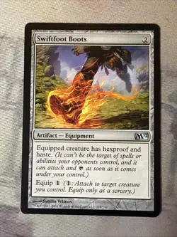 1x Swiftfoot Boots- Core Set 2012 (M12)- NM- Mtg Magic The Gathering Card - Image 1