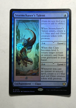 Stormchaser's Talent Bloomburrow Foil, Enchantment Class Water, MTG Card - Image 1