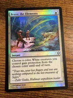 MTG Magic The Gathering Brave the Elements FOIL tough pull! - Image 1