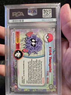 PSA 9 2000 Pokemon Game Topps Chrome Tangela TV Rare Base Series 2 MINT GEM - Image 4