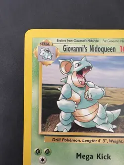 Pokemon Vintage Non Holo Rare Giovanni's Nidoqueen Gym Challenge 23/132 WotC - Image 2