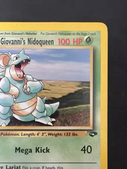 Pokemon Vintage Non Holo Rare Giovanni's Nidoqueen Gym Challenge 23/132 WotC - Image 3