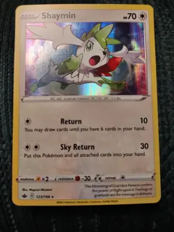 SHAYMIN 123/198 - holo rare- Pokemon TCG Chilling Reign - Image 1