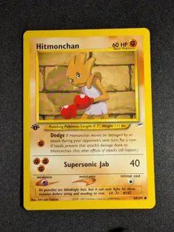 Pokemon Hitmonchan 69/105 1st Edition Common Neo Destiny NM - Image 1