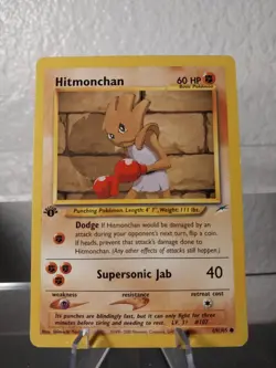 Pokemon - Neo Destiny - Hitmonchan 69/105 1st Edition LP/NM Card - Image 1