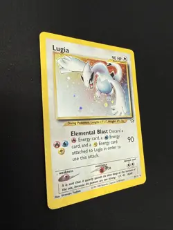 Pokemon TCG Neo Genesis Lugia Unlimited Holo Rare Card 9/111 2000 - Image 3