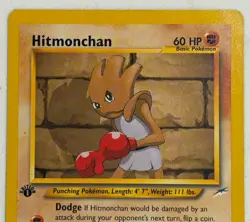 Hitmonchan 69/105 1st Edition Common Neo Destiny Pokemon Card 2002 WOTC Vintage - Image 3