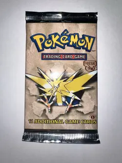 HEAVY Pokemon Fossil 1st Edition Booster Pack WOTC 21.20g* - Image 4