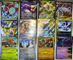 Pokemon TCG 12 Card Lot V Holo Rare DRAGAPULT AMPHAROS TORNADUS 210 Pack Fresh - Image 1