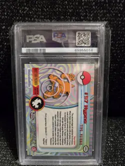 PSA 9 2000 Pokemon Game Topps Chrome Hypno TV Rare Base Series 2 MINT GEM - Image 2