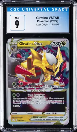 2022 POKEMON SWORD & SHIELD LOST ORIGIN #131 GIRATINA VSTAR CGC 9 - Image 1