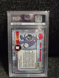 PSA 9 2000 Pokemon Game Topps Chrome Poliwrath TV Rare Base Series 1 MINT GEM - Image 2