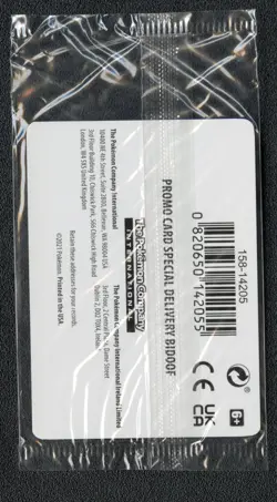 2021 Pokemon SWSH177 Sealed Special Delivery Bidoof Black Star Promo - Image 2