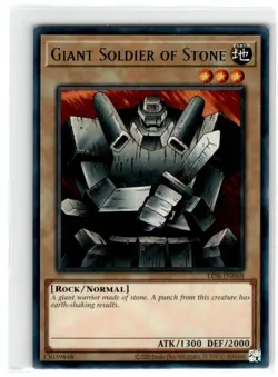 Yu-Gi-Oh! Giant Soldier of Stone Rare LOB-EN068 Lightly Played Unlimited - Image 1