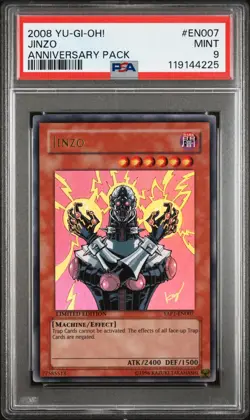 PSA 9 MINT Jinzo YAP1-EN007 Ultra Rare Promo *4225 YUGIOH - Image 1