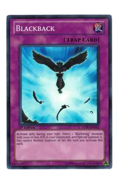 Yugioh- 1X Blackback - Super Rare - 1st Edition - STBL-EN065 - Near Mint - Image 1
