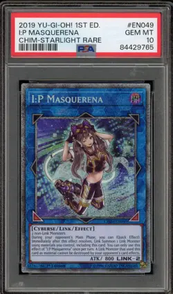 Yu-Gi-Oh! I:P Masquerena 1st Edition Starlight Rare CHIM-EN049 PSA 10 Gem Mint - Image 1