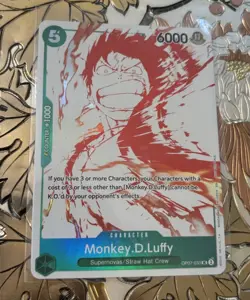 One Piece Card Game - Monkey.D.Luffy (3rd Anniversary Promo) OP07-033 AUC - Image 1