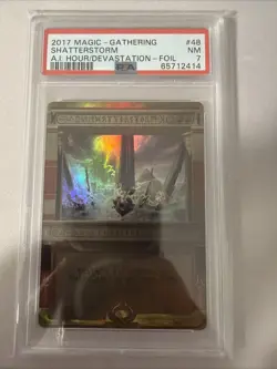 Shatterstorm -Foil Near Mint MTG Amonkhet Invocations PSA 7 - Image 1
