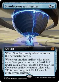 Simulacrum Synthesizer (Extended Art) - Near Mint MTG - Image 1